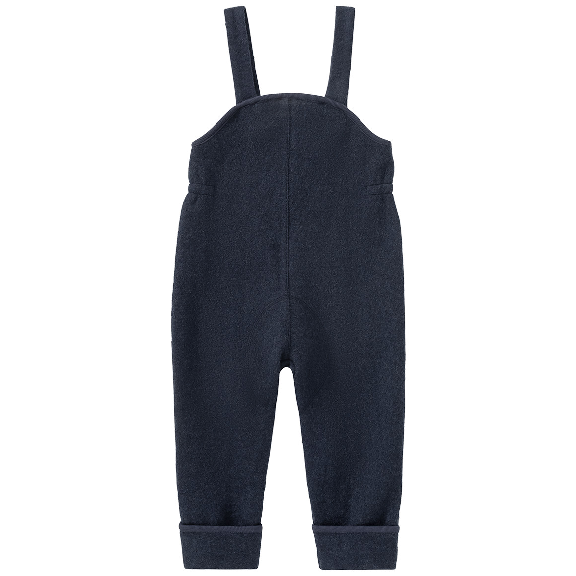 Baby walkloden tuinbroek met omslagboordjes