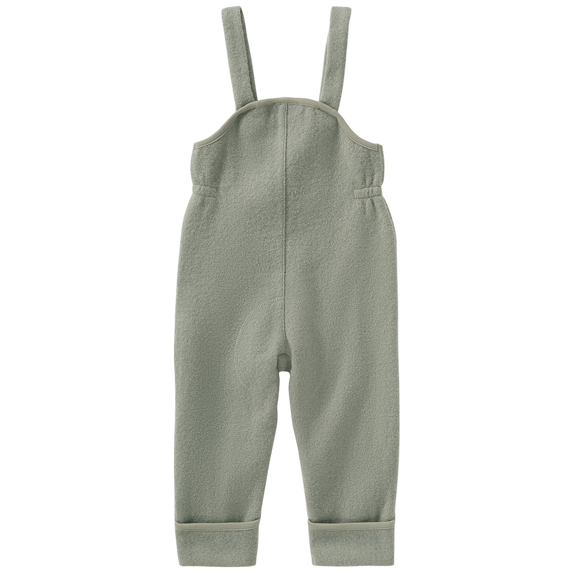 Baby wollen salopette met omgeslagen boorden