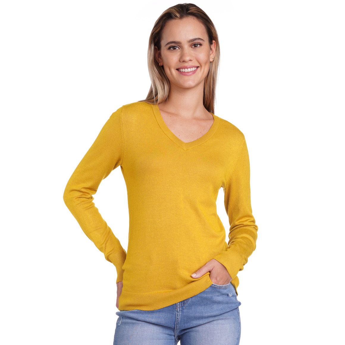 Fijngebreide trui voor dames