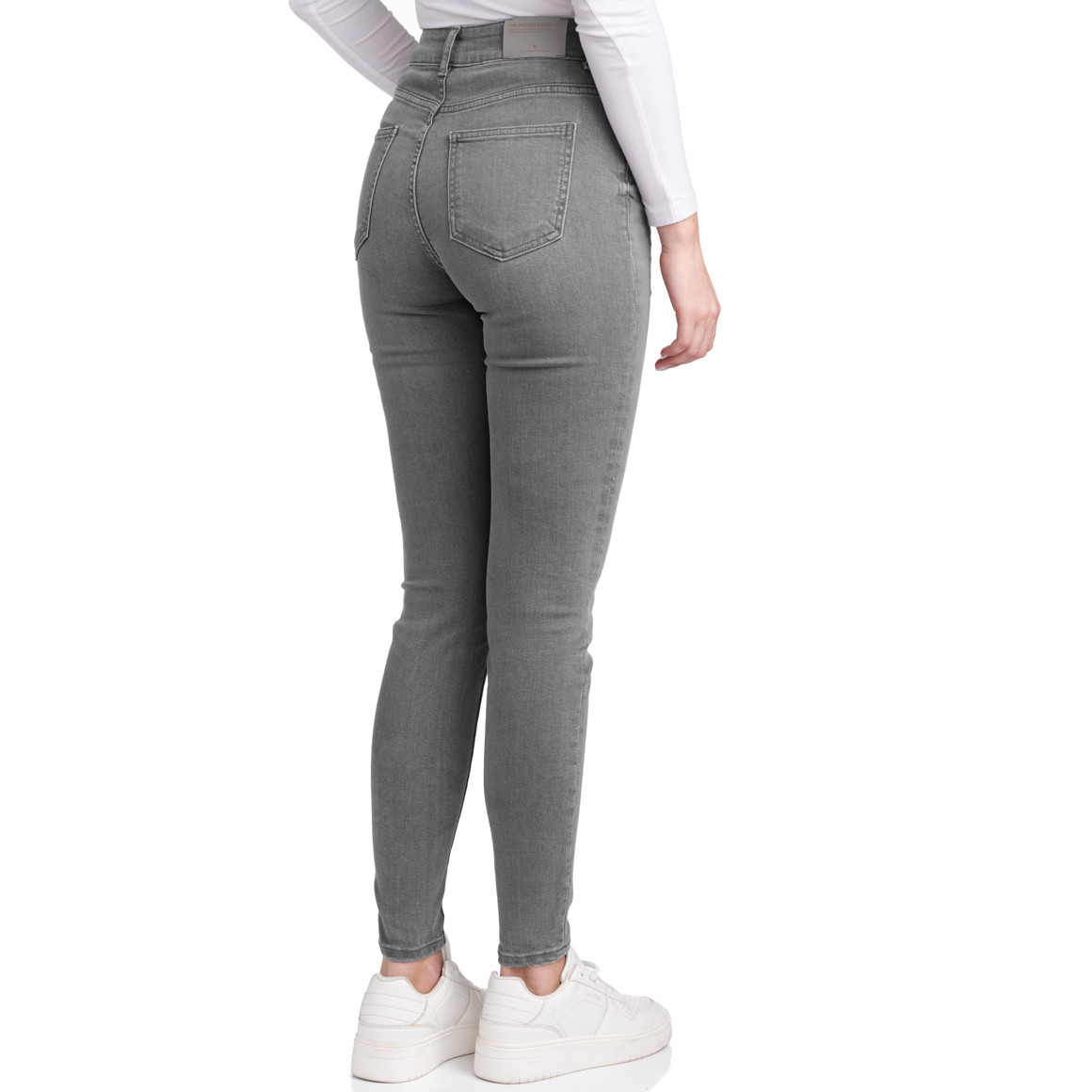 Damen Skinny Jeans mit Used-Waschung