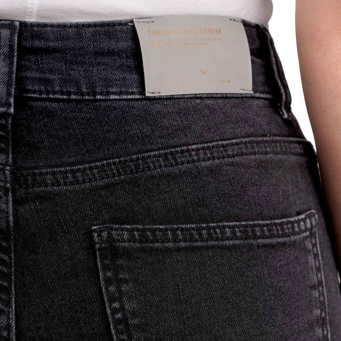 Damen Skinny Jeans mit Used-Waschung