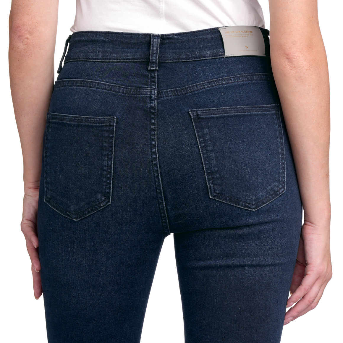 Damen Skinny Jeans mit Used-Waschung