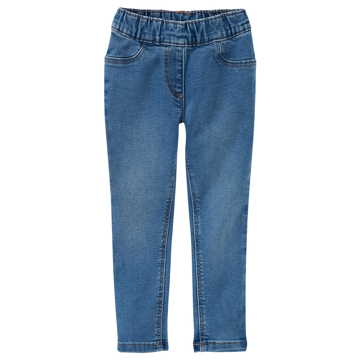 2 Mädchen Jeggings mit Stretch-Bund