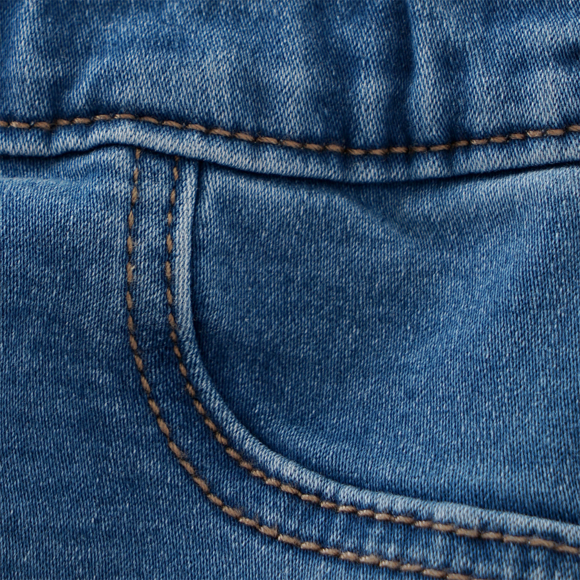 2 Mädchen Jeggings mit Stretch-Bund