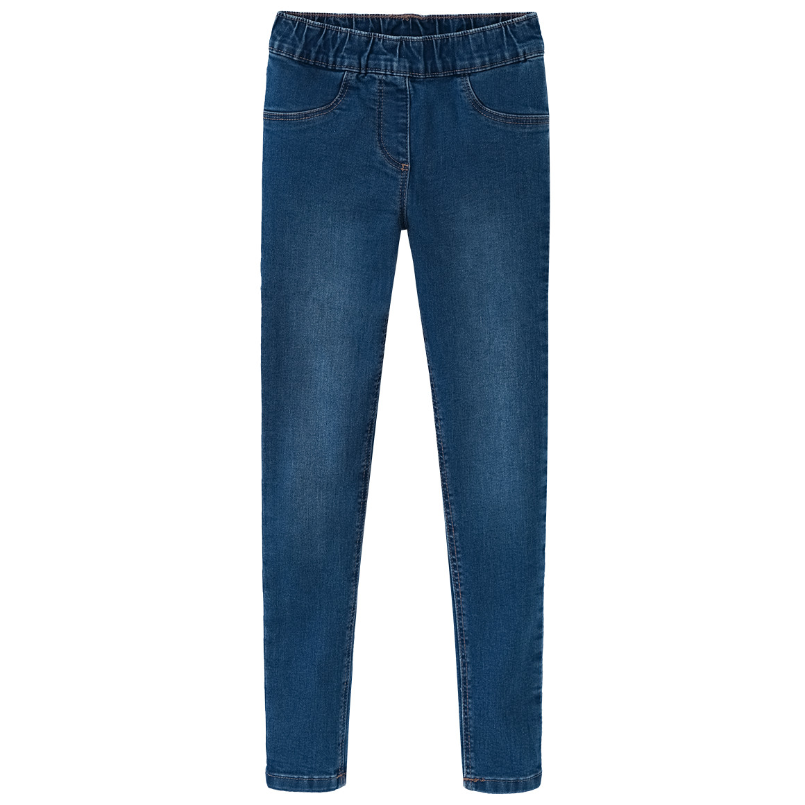 2 Mädchen Jeggings mit Stretch-Bund