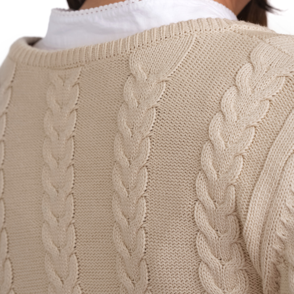 Damen Strickjacke in Flecht-Struktur