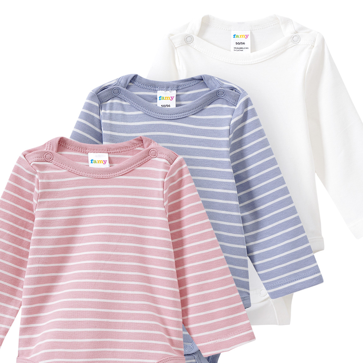 3 rompertjes in verschillende dessins