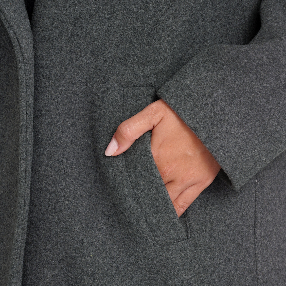 Damen Mantel in Woll-Optik