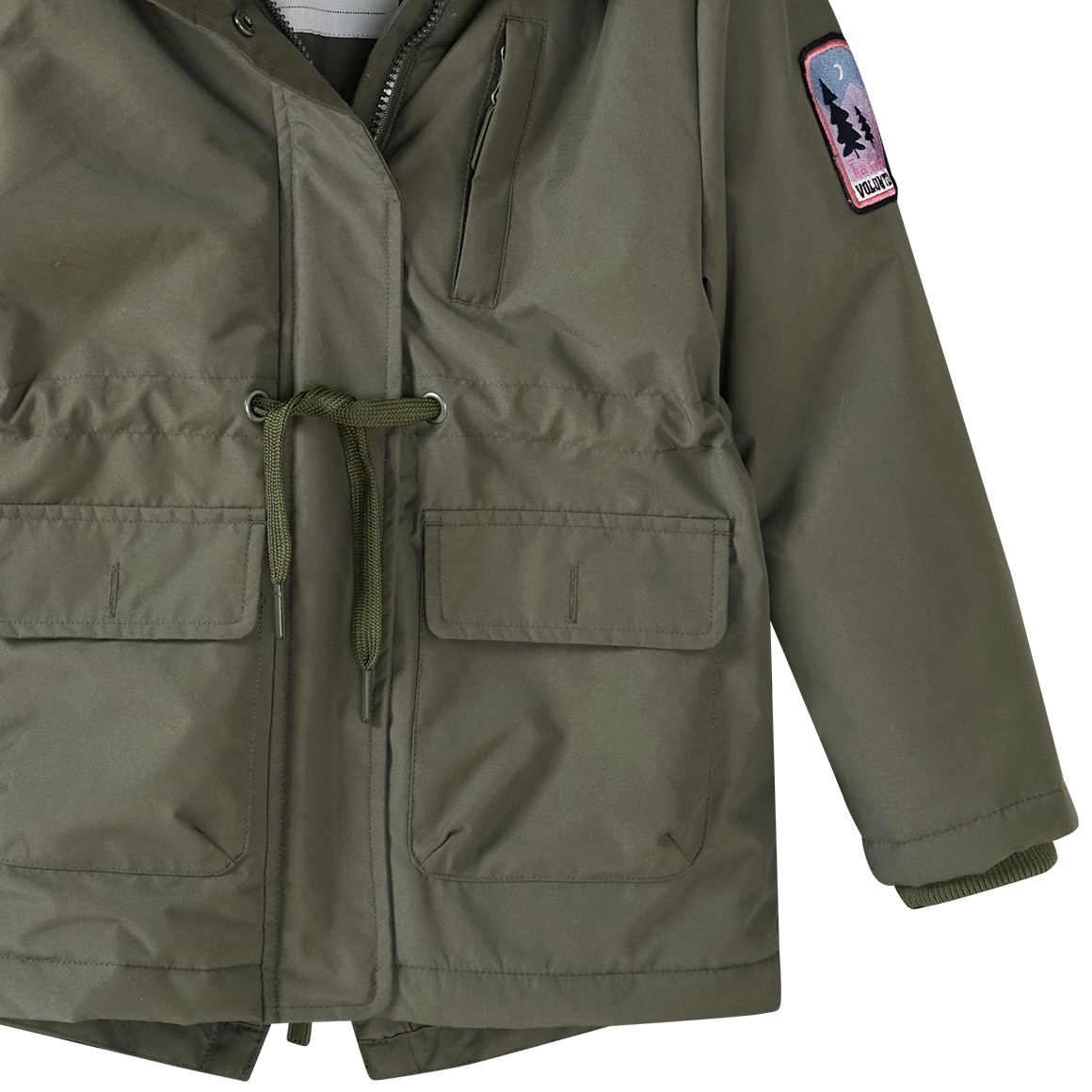 Meisjesparka met imitatiebont