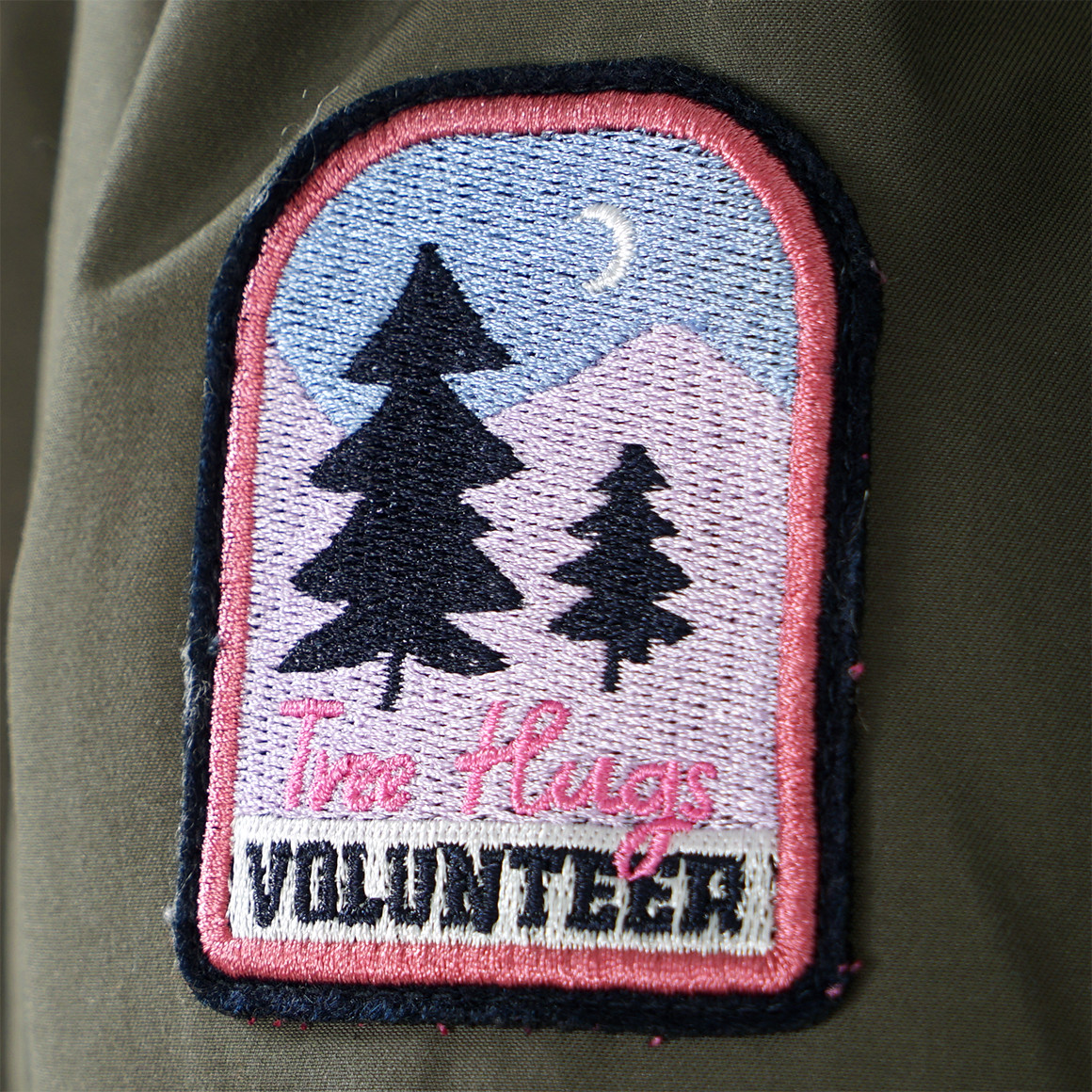 Meisjesparka met imitatiebont