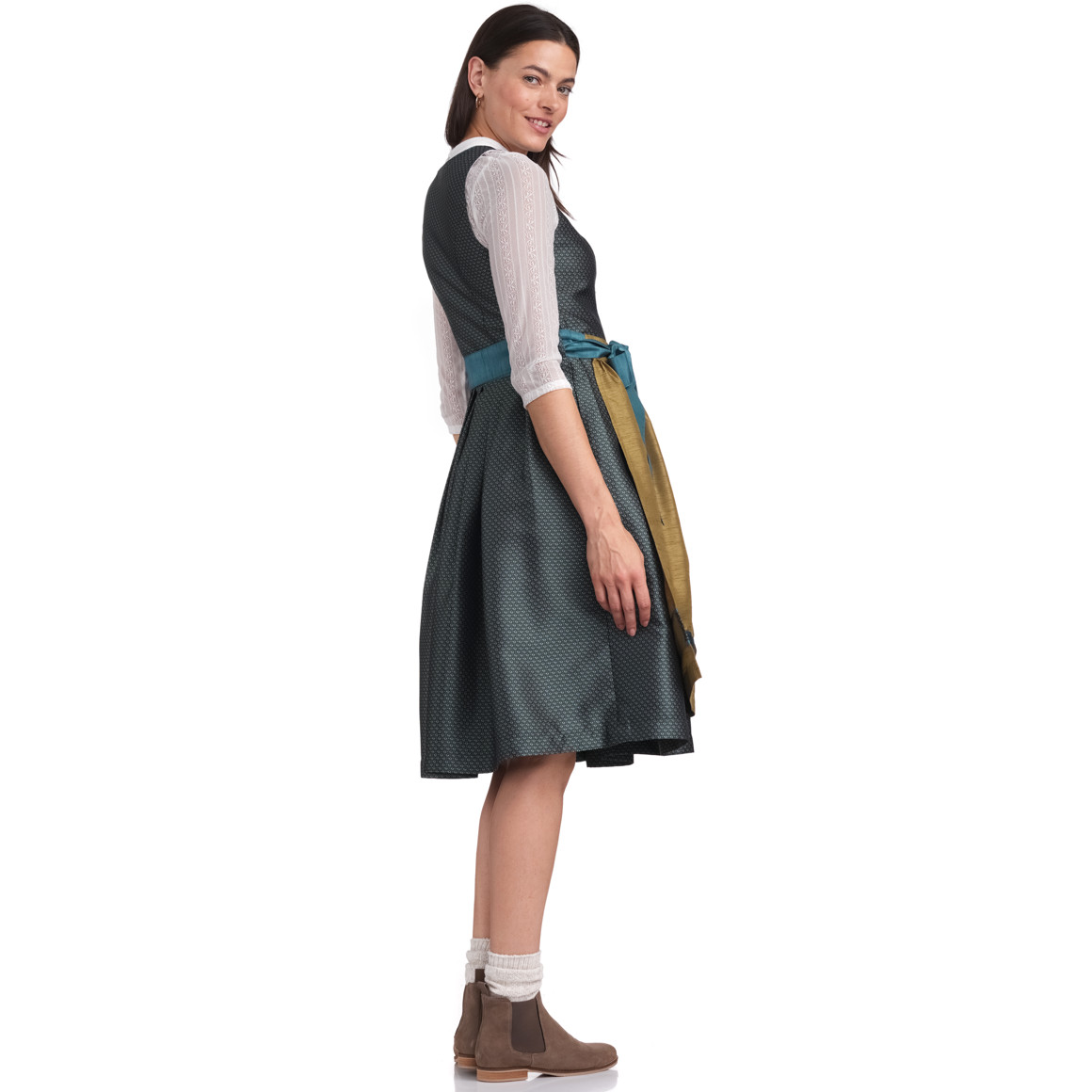 Damen Dirndl mit Jacquard-Muster