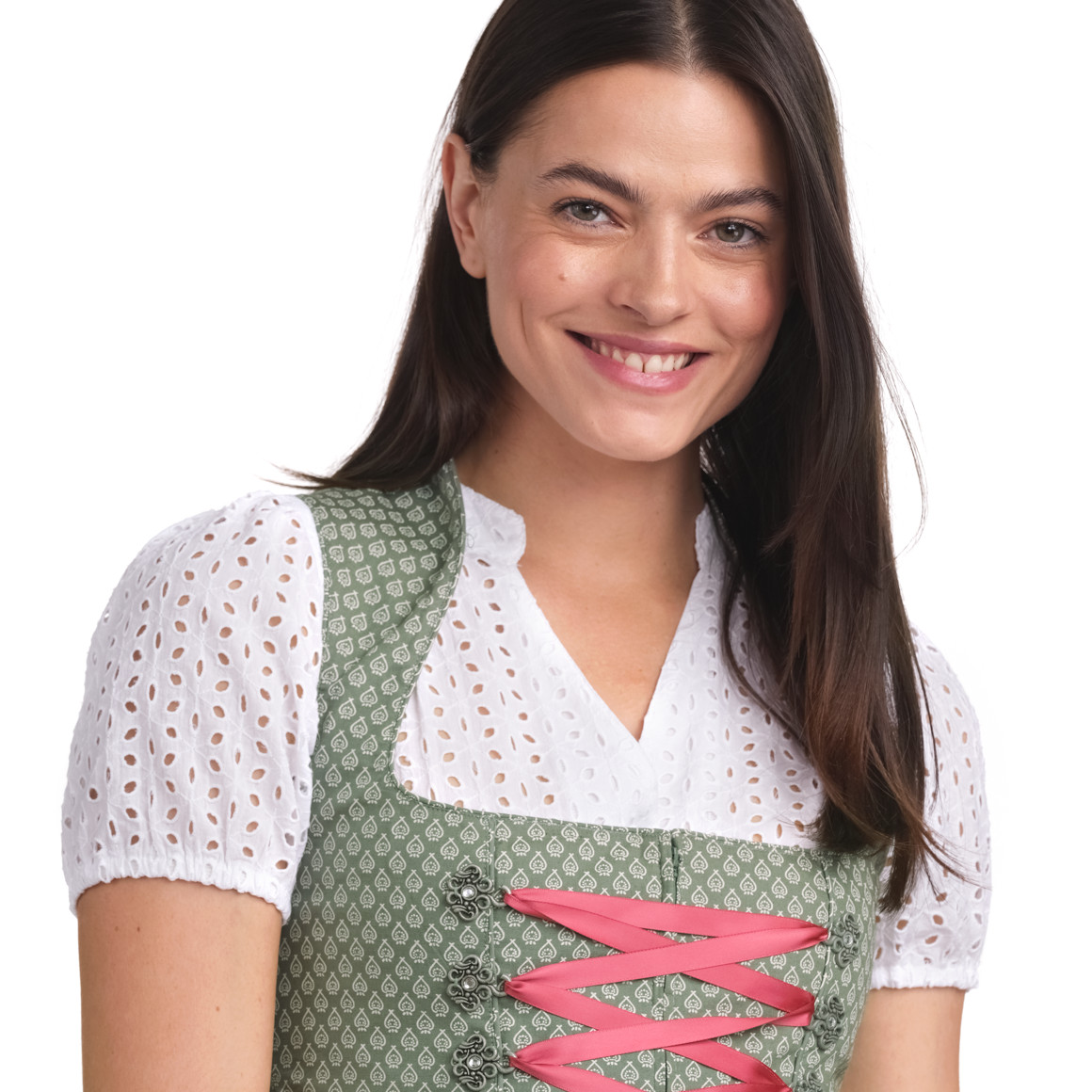 Dirndl voor dames met all-over patroon