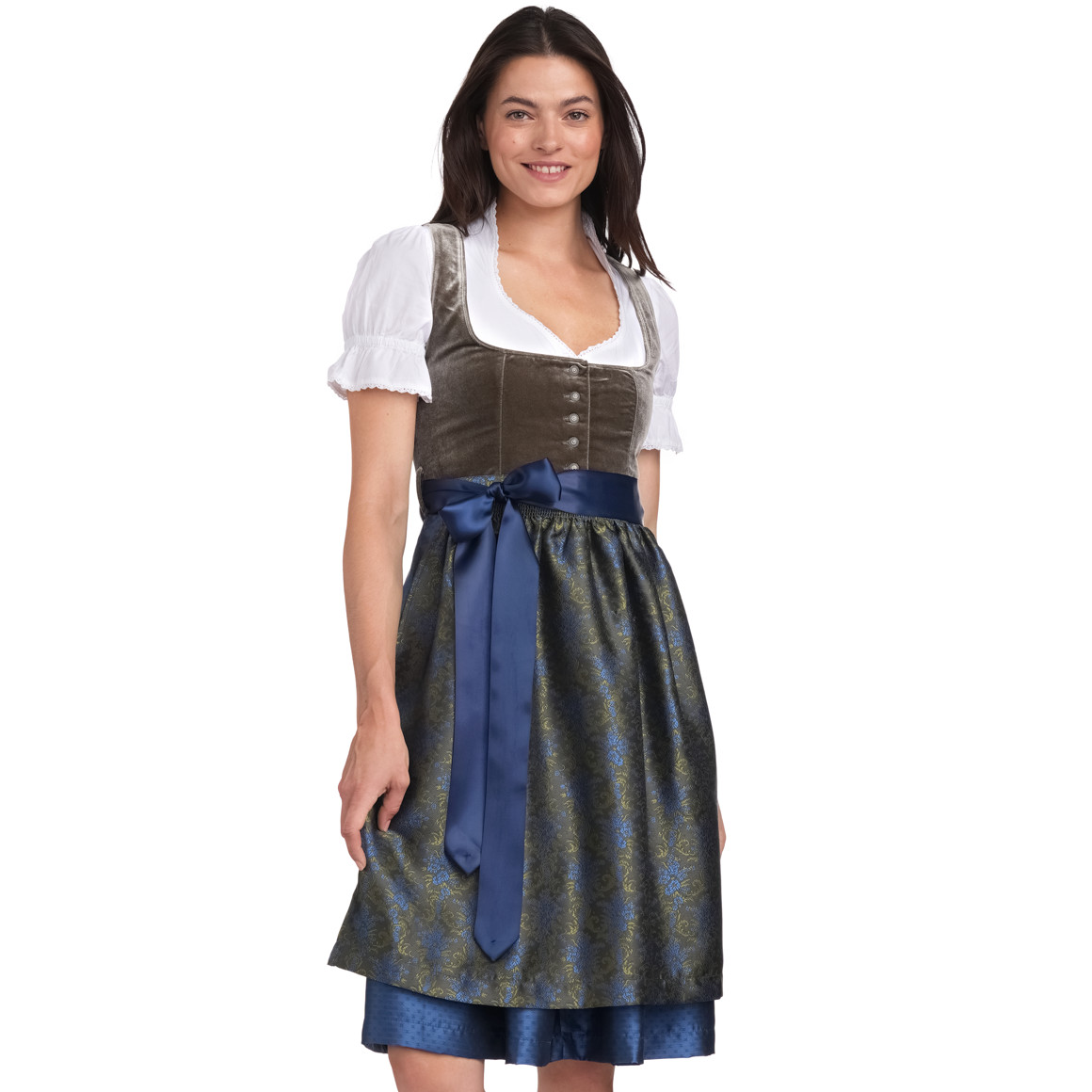 Damen Dirndl mit Velvet