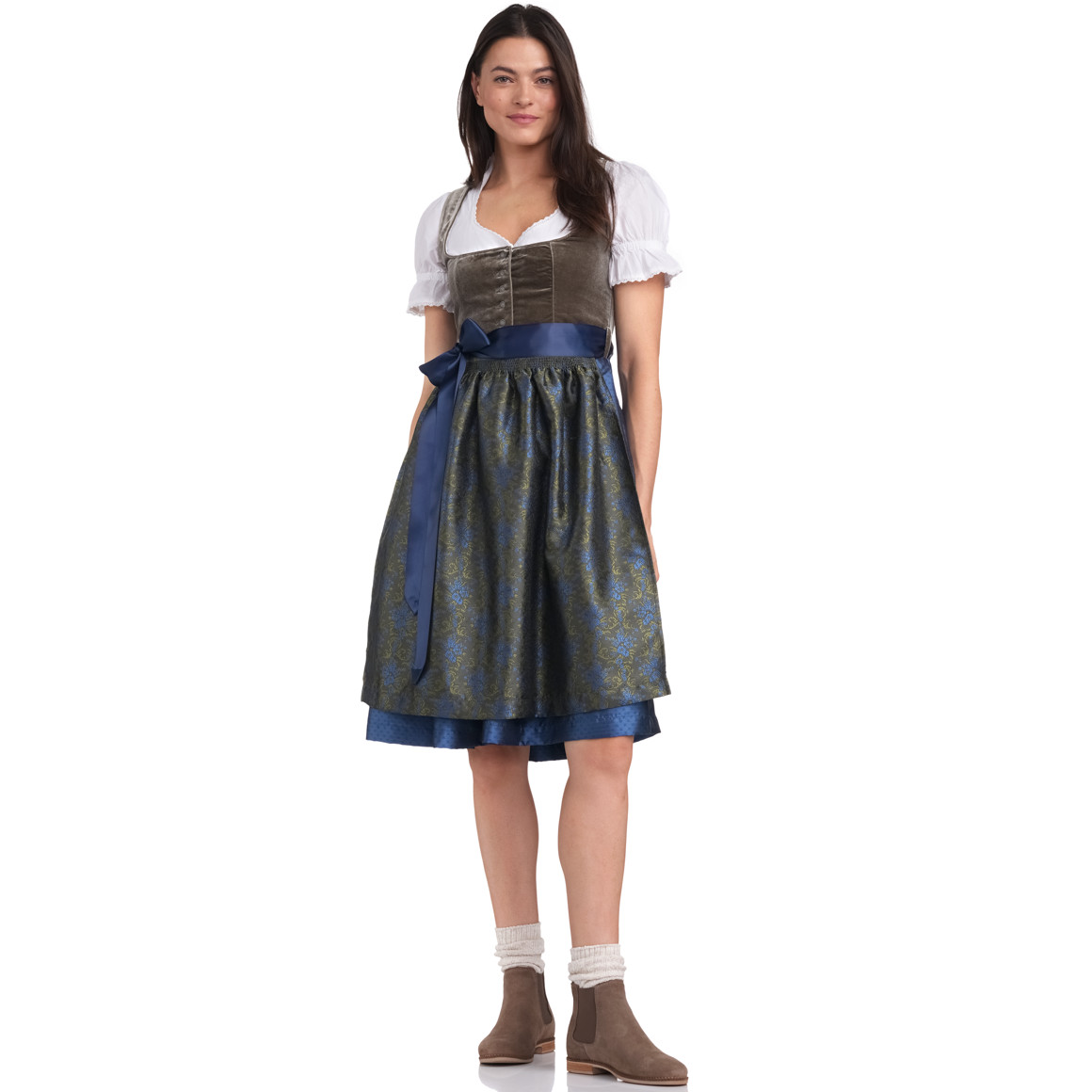 Damen Dirndl mit Velvet