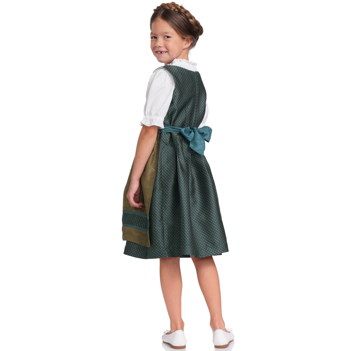 Mädchen Dirndl mit Jacquard-Muster