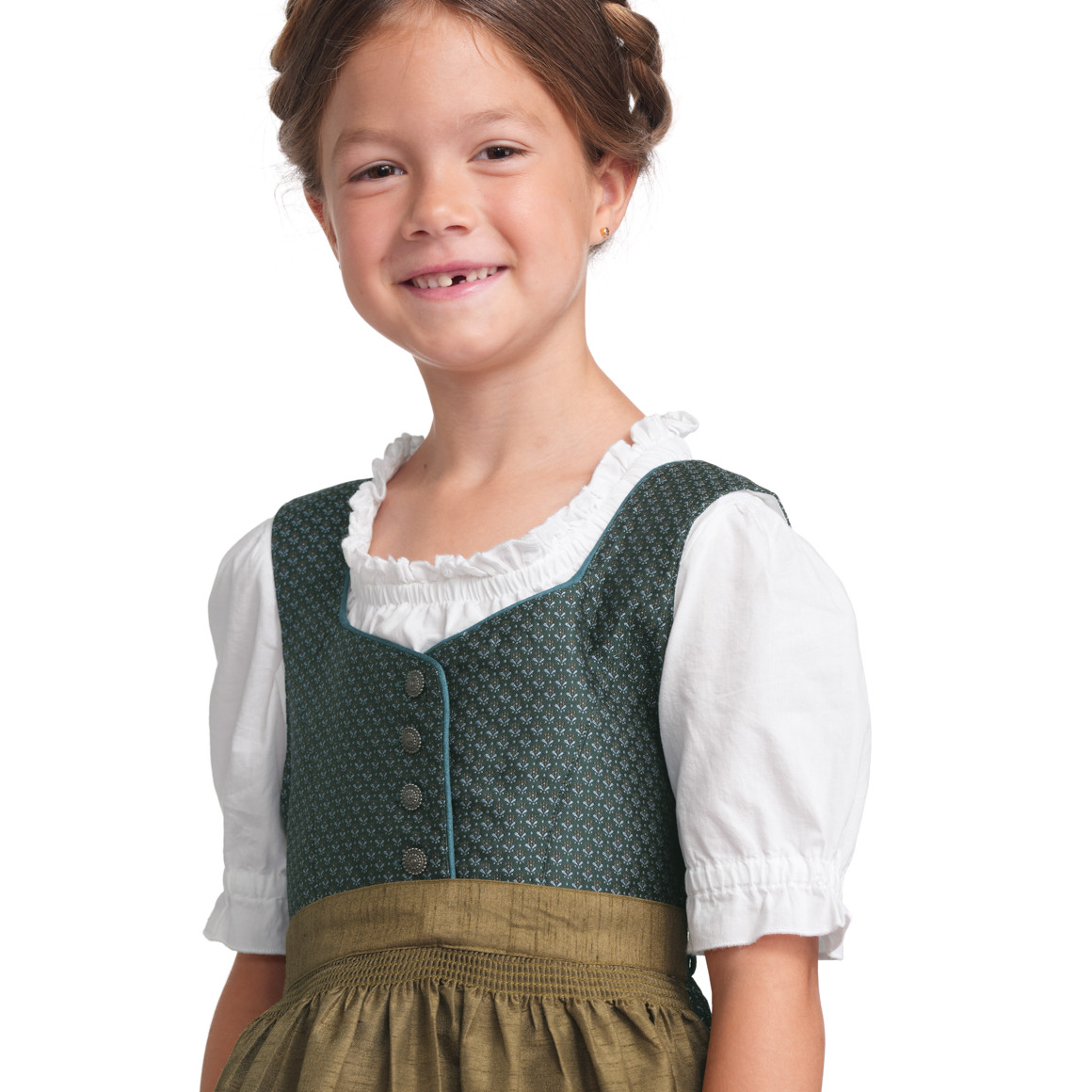 Mädchen Dirndl mit Jacquard-Muster