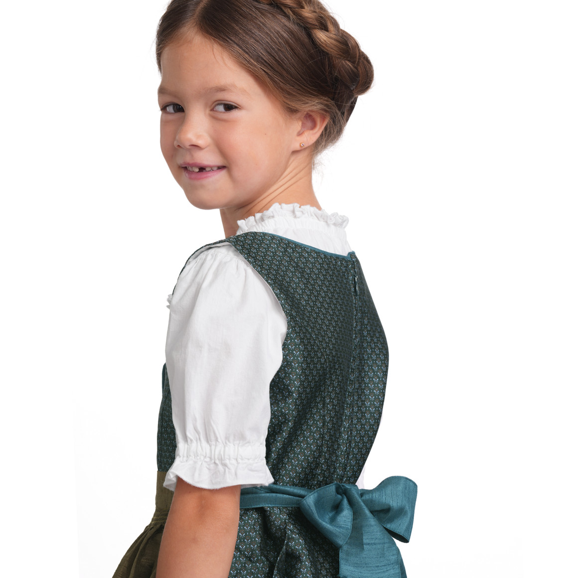 Mädchen Dirndl mit Jacquard-Muster