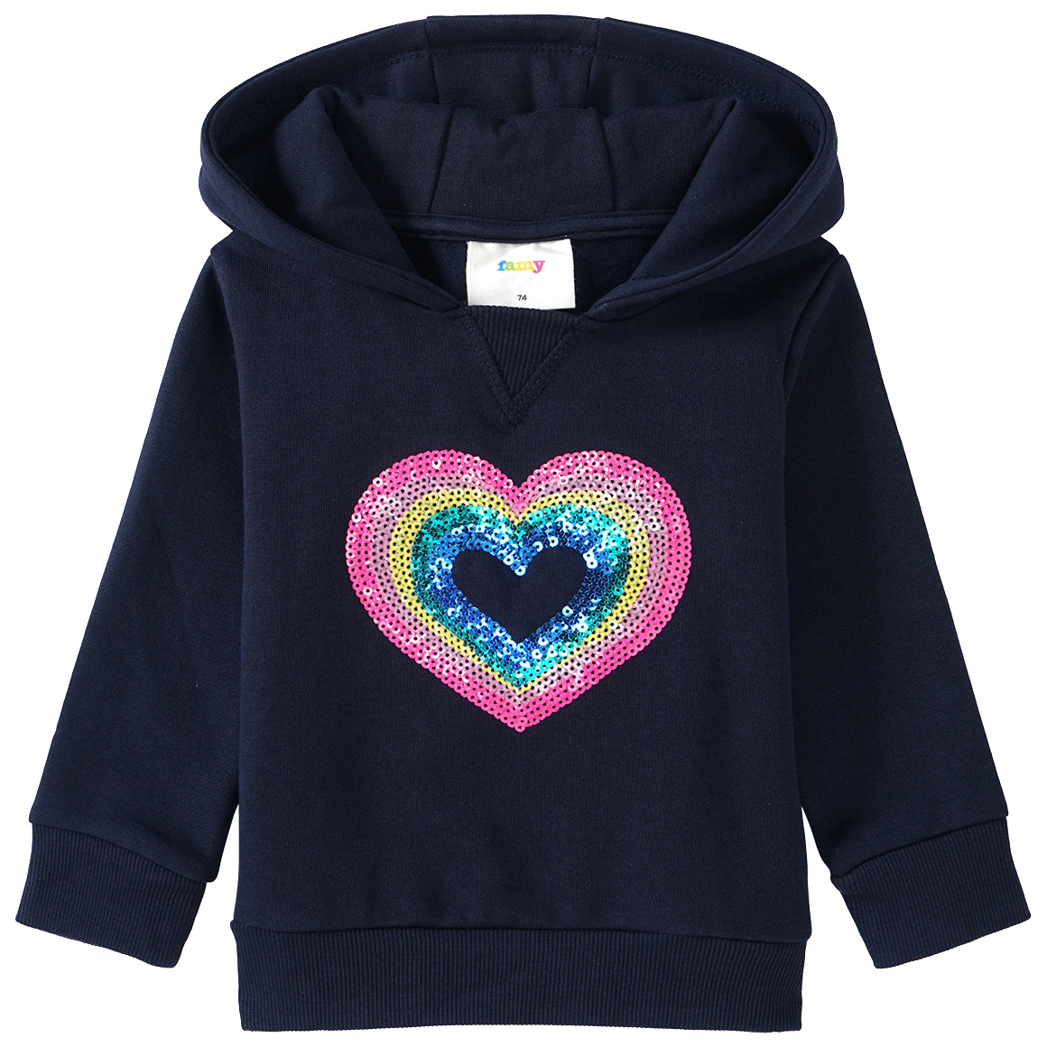 Baby Hoodie mit Pailetten Ernsting s family