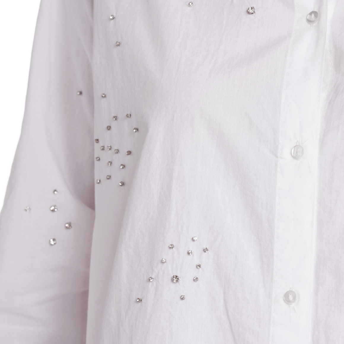 Damen Bluse mit Glitzersteinen