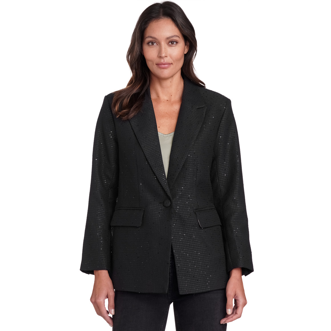 Damen Blazer mit Pailletten