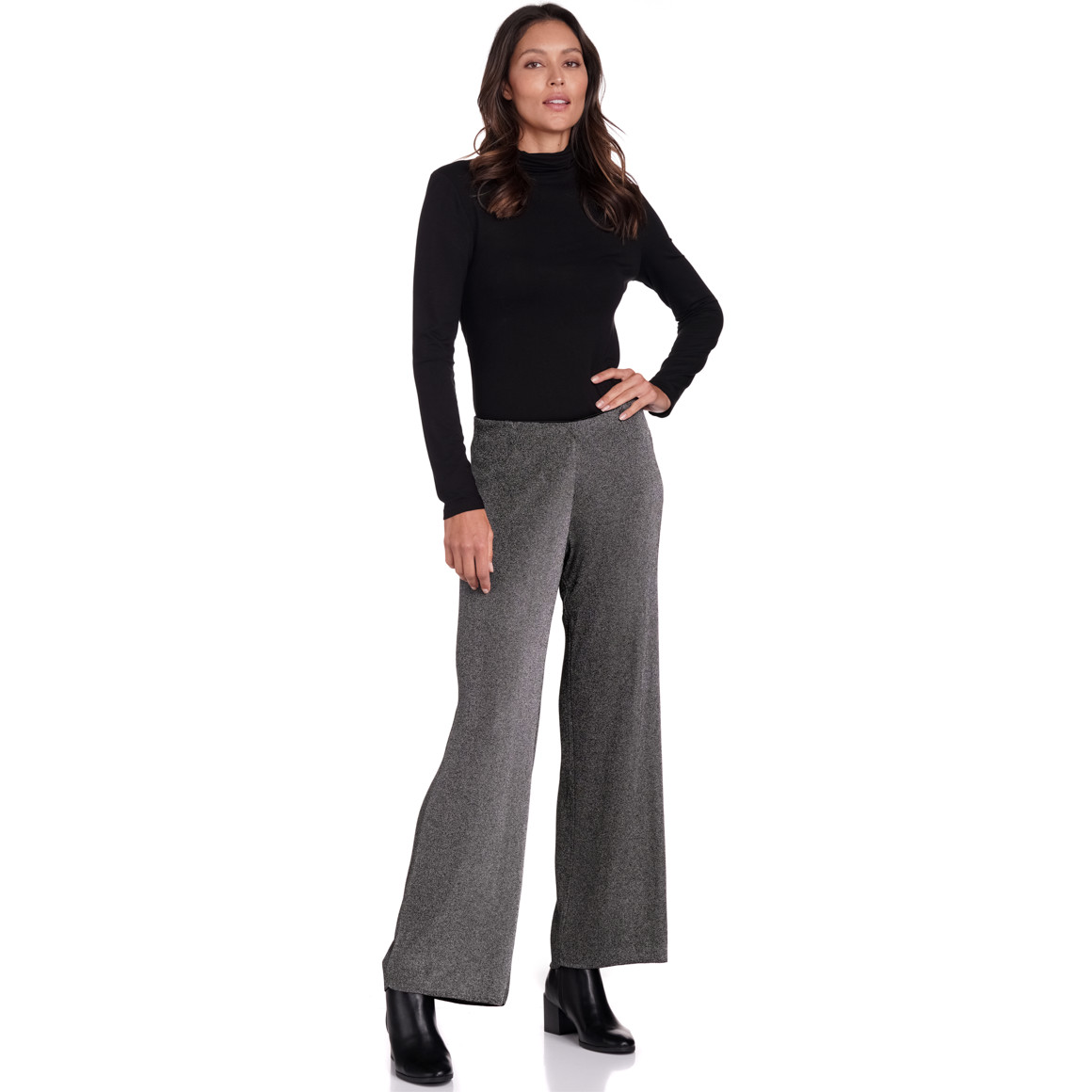 Dames broek met fantasie garen