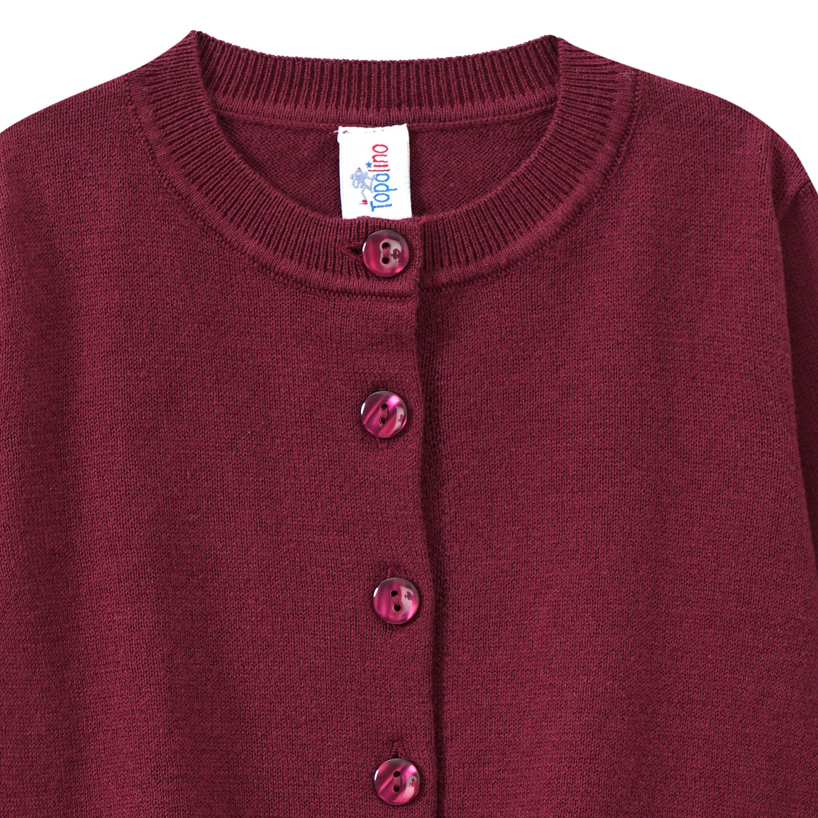 Mädchen Strickjacke unifarben
