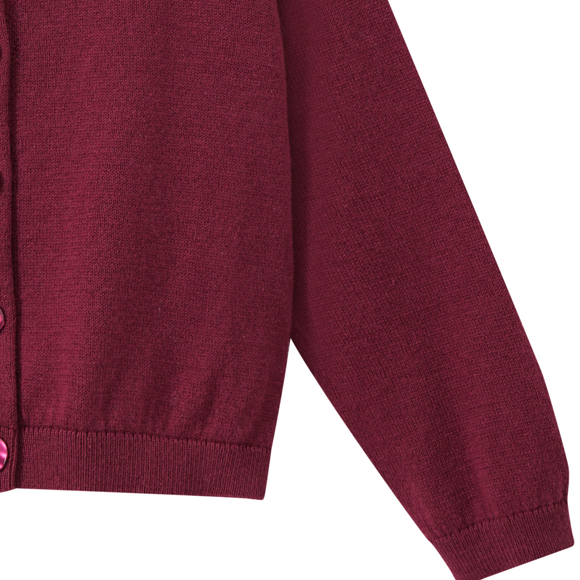 Mädchen Strickjacke unifarben