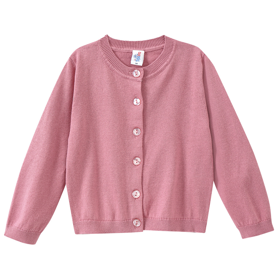 Mädchen Strickjacke unifarben