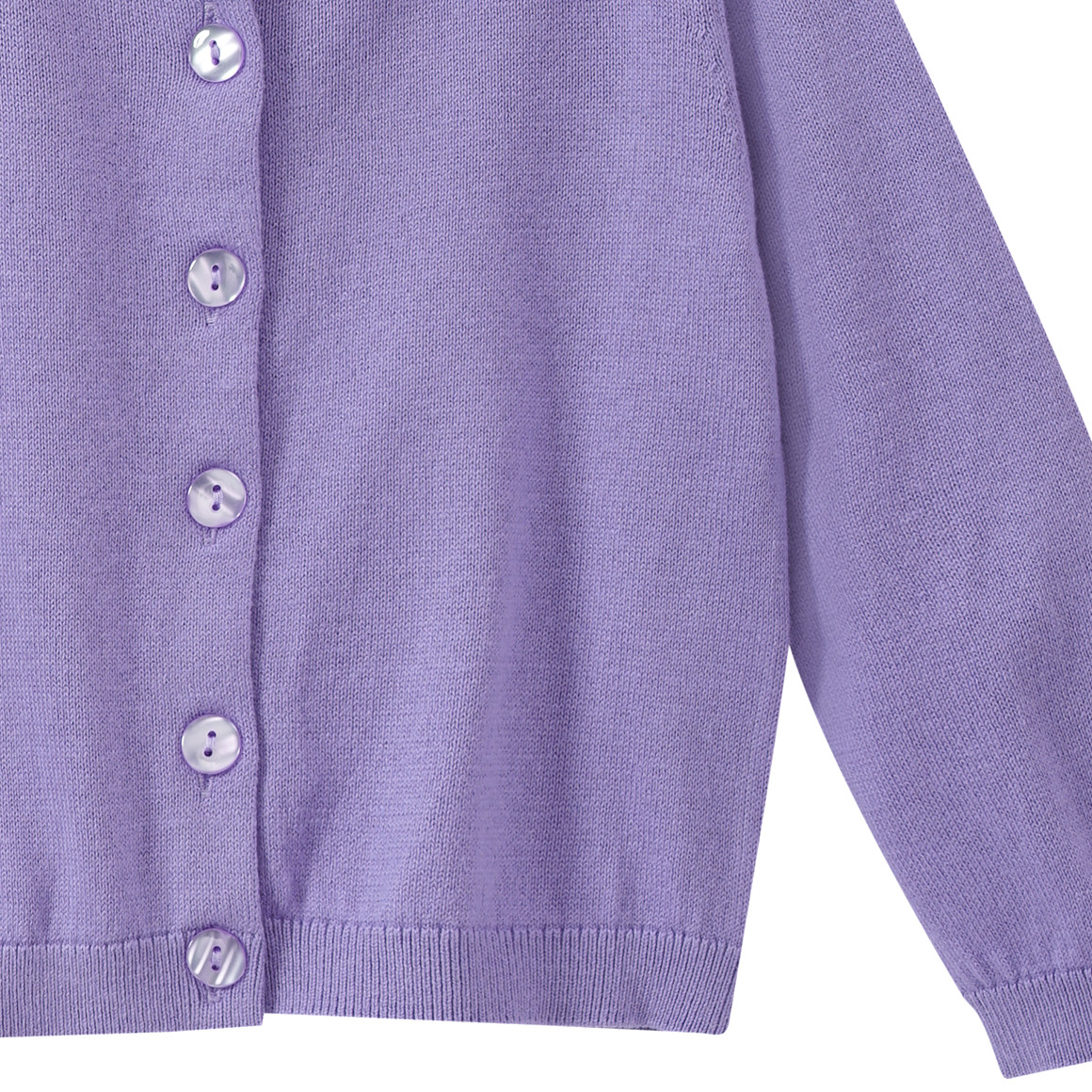 Mädchen Strickjacke unifarben