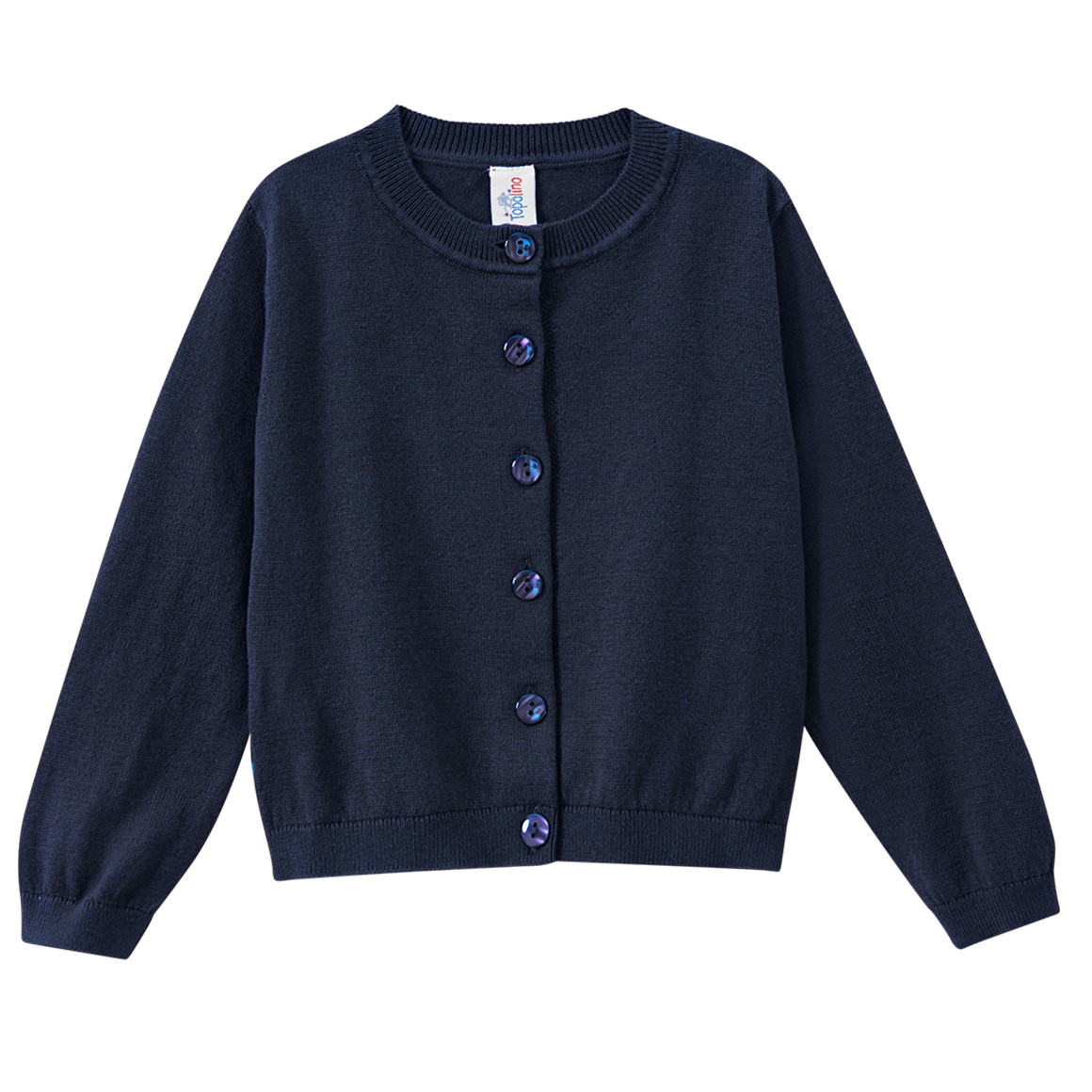 Mädchen Strickjacke unifarben