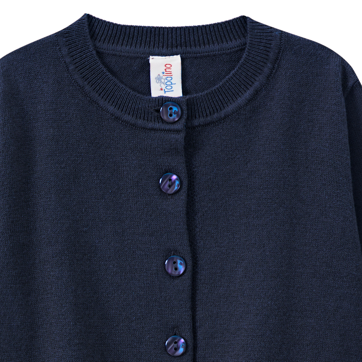 Mädchen Strickjacke unifarben