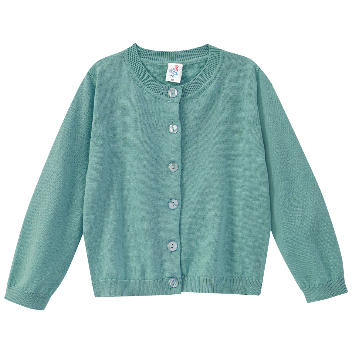 Mädchen Strickjacke unifarben