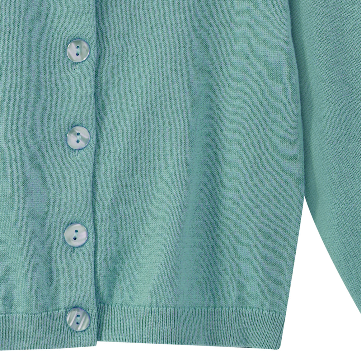 Mädchen Strickjacke unifarben