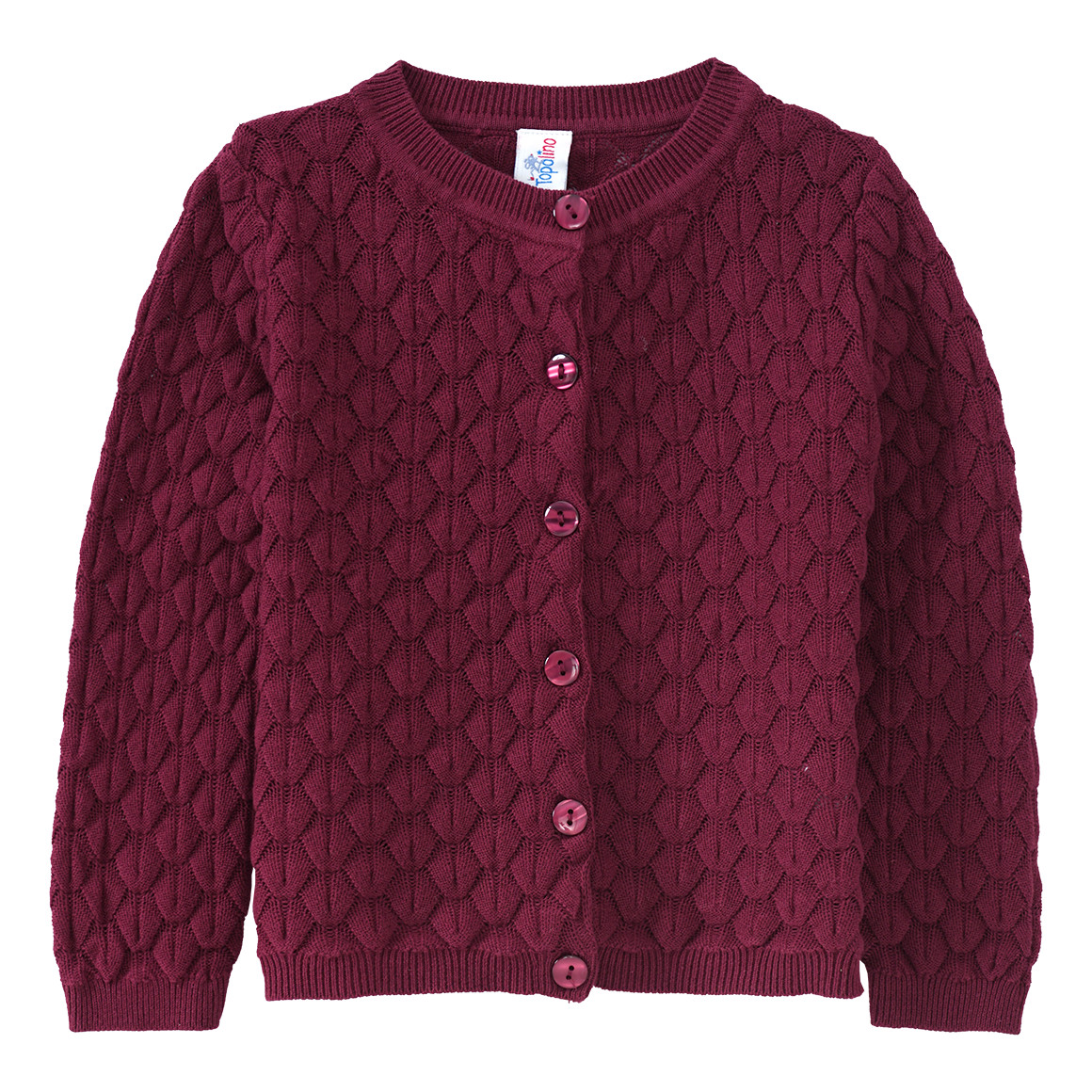 Mädchen Strickjacke mit Wabenstruktur