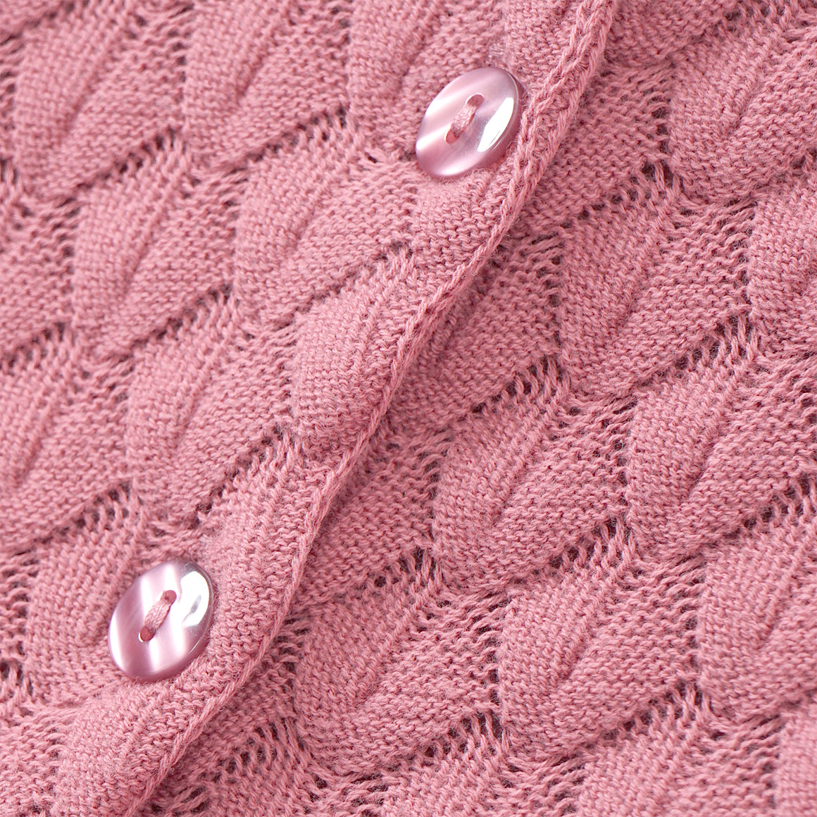 Mädchen Strickjacke mit Wabenstruktur