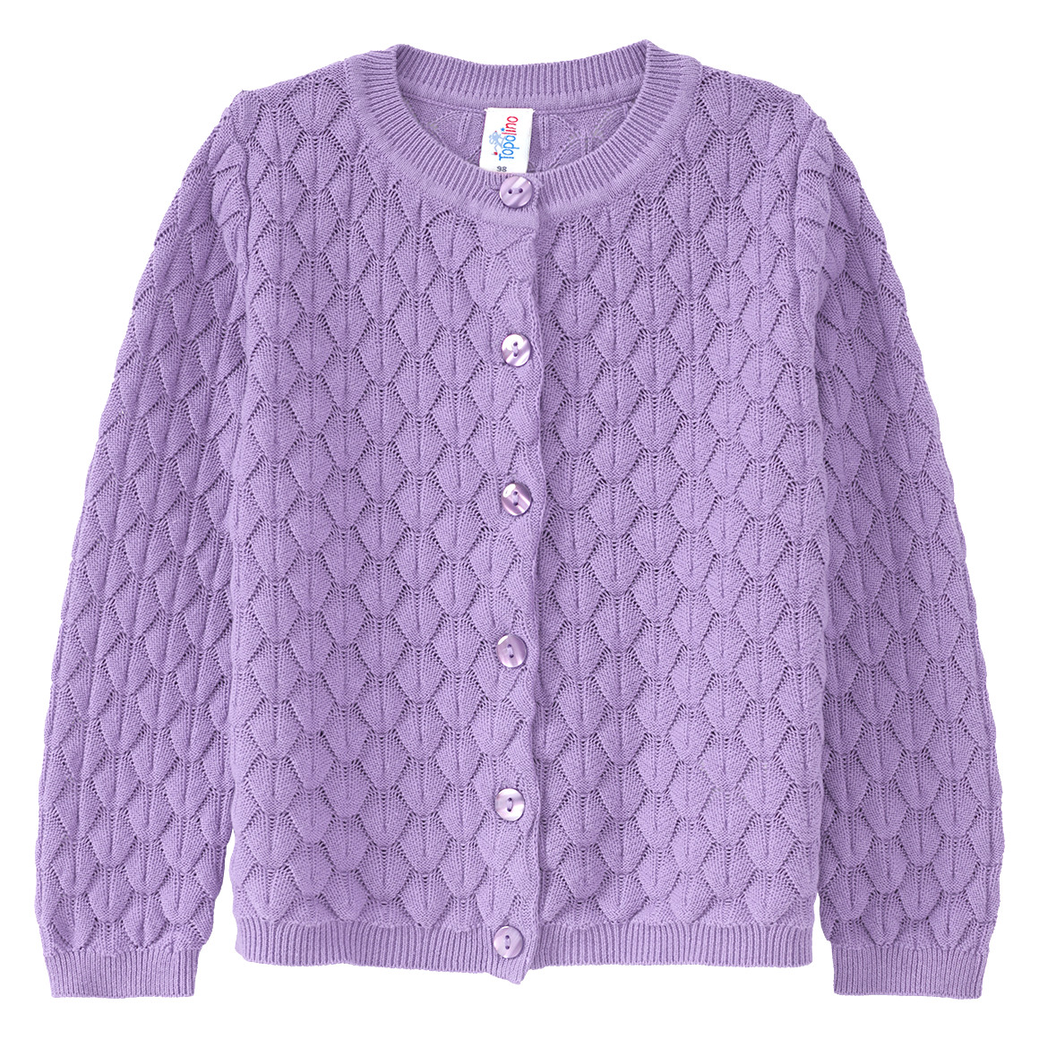 Mädchen Strickjacke mit Wabenstruktur