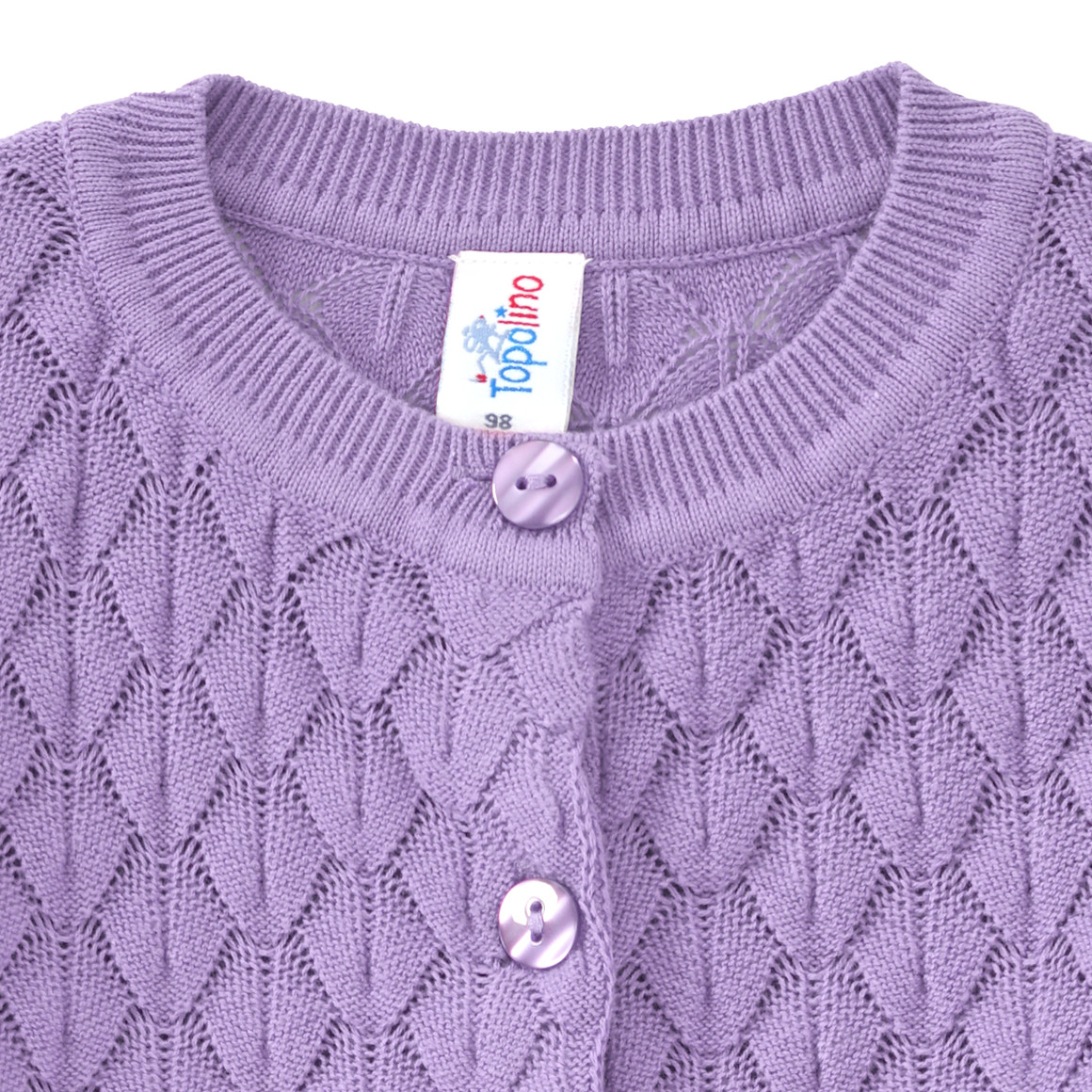 Mädchen Strickjacke mit Wabenstruktur