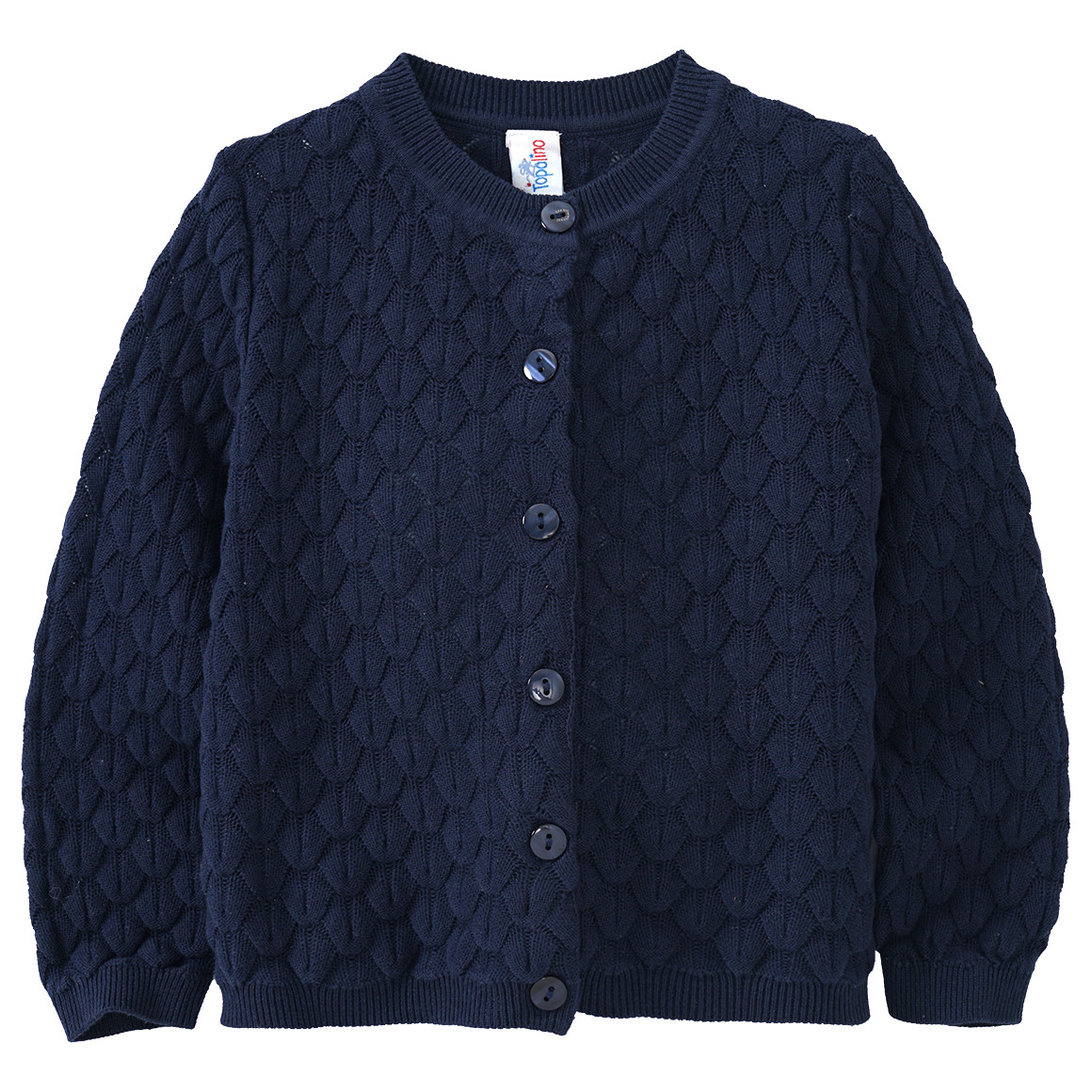 Mädchen Strickjacke mit Wabenstruktur