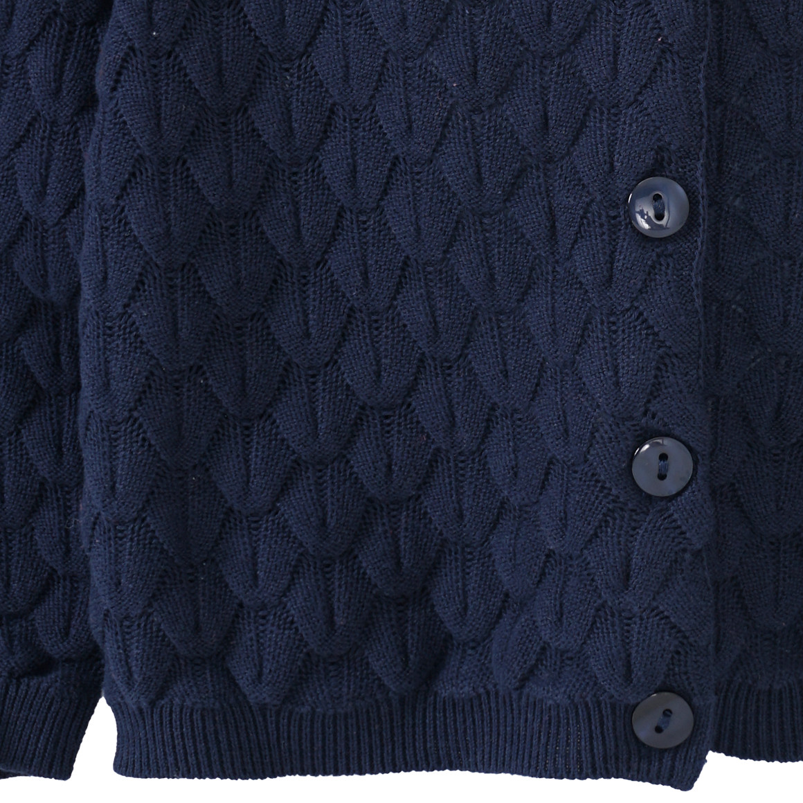 Mädchen Strickjacke mit Wabenstruktur