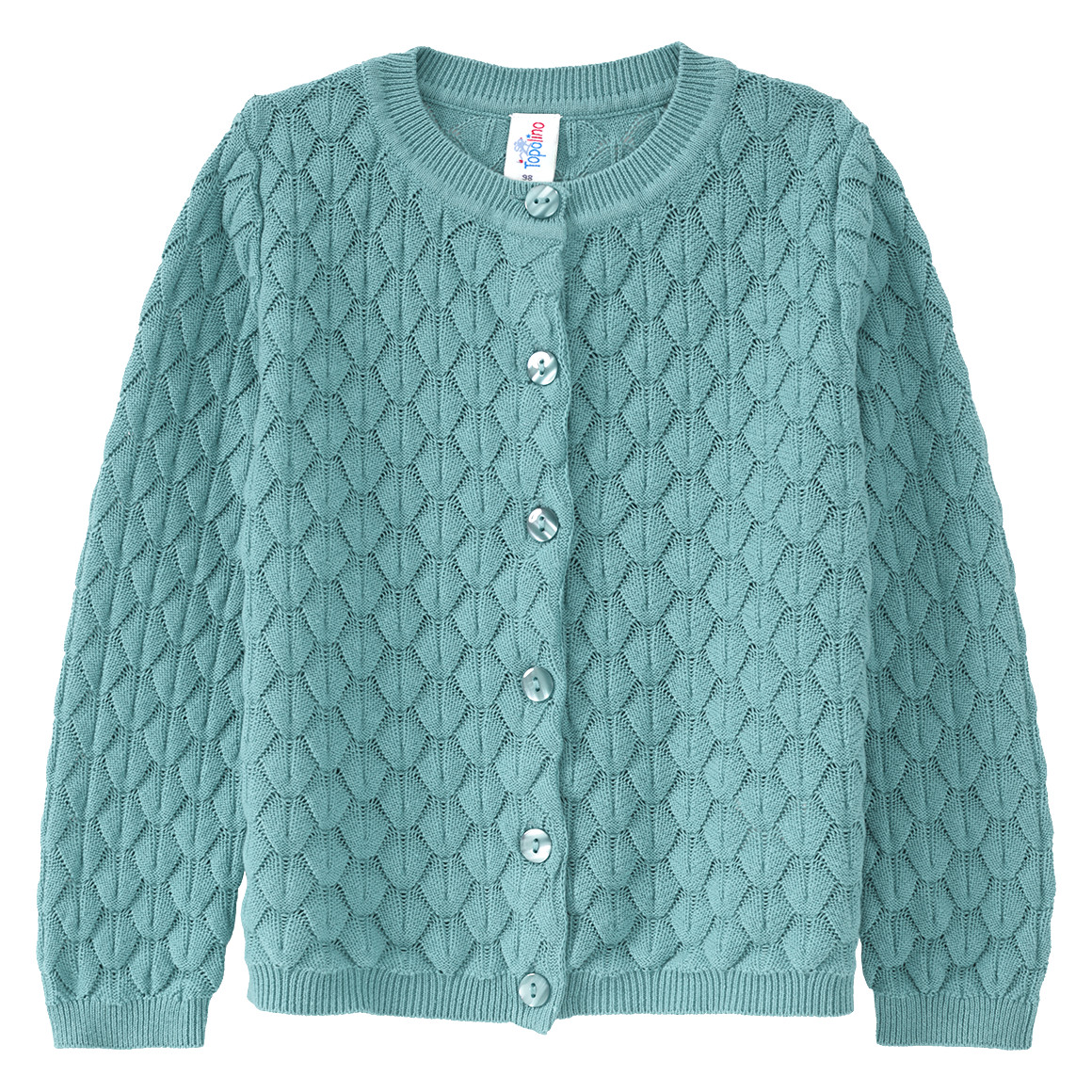 Mädchen Strickjacke mit Wabenstruktur