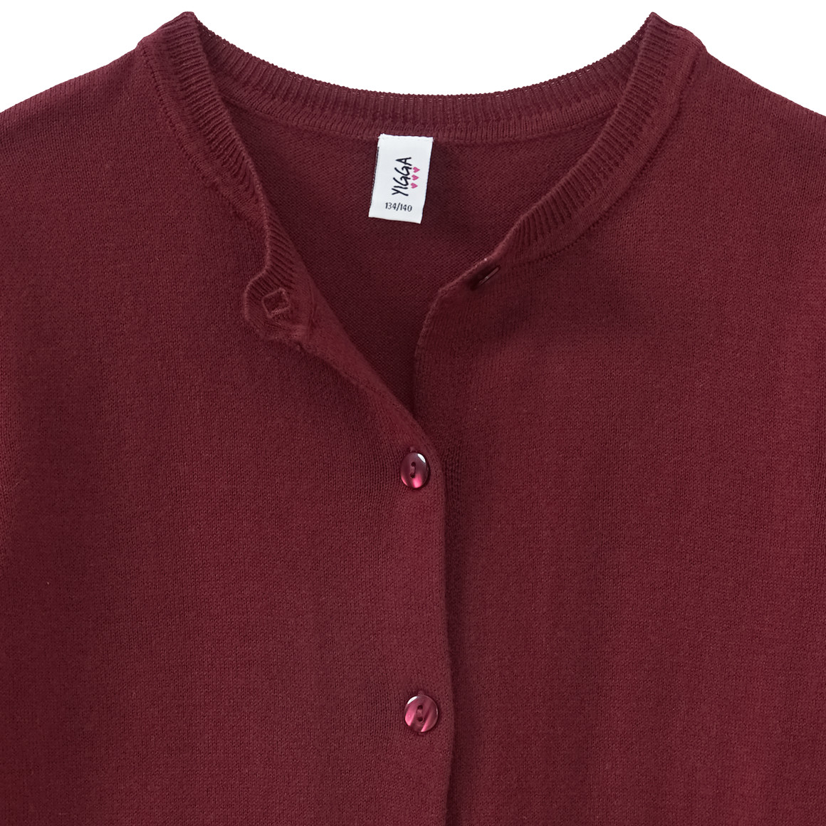 Mädchen Strickjacke unifarben