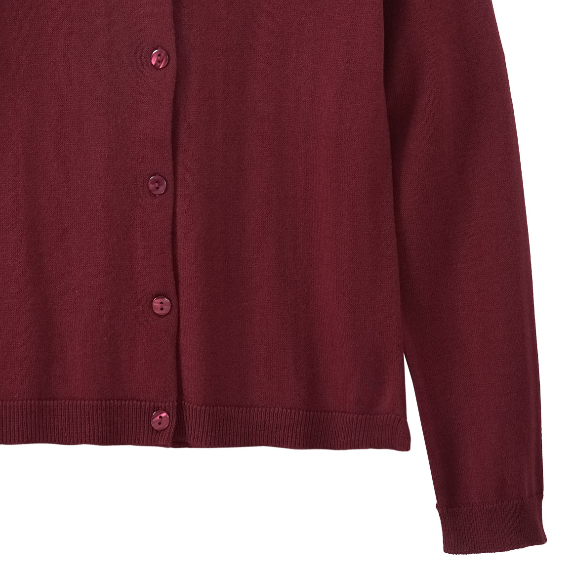 Mädchen Strickjacke unifarben