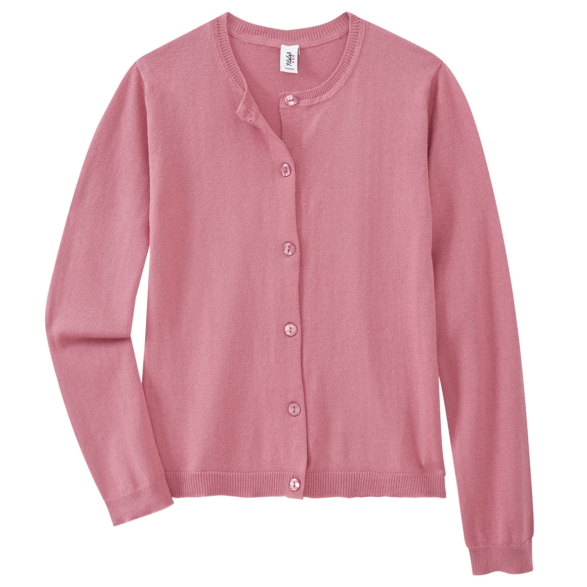 Mädchen Strickjacke unifarben