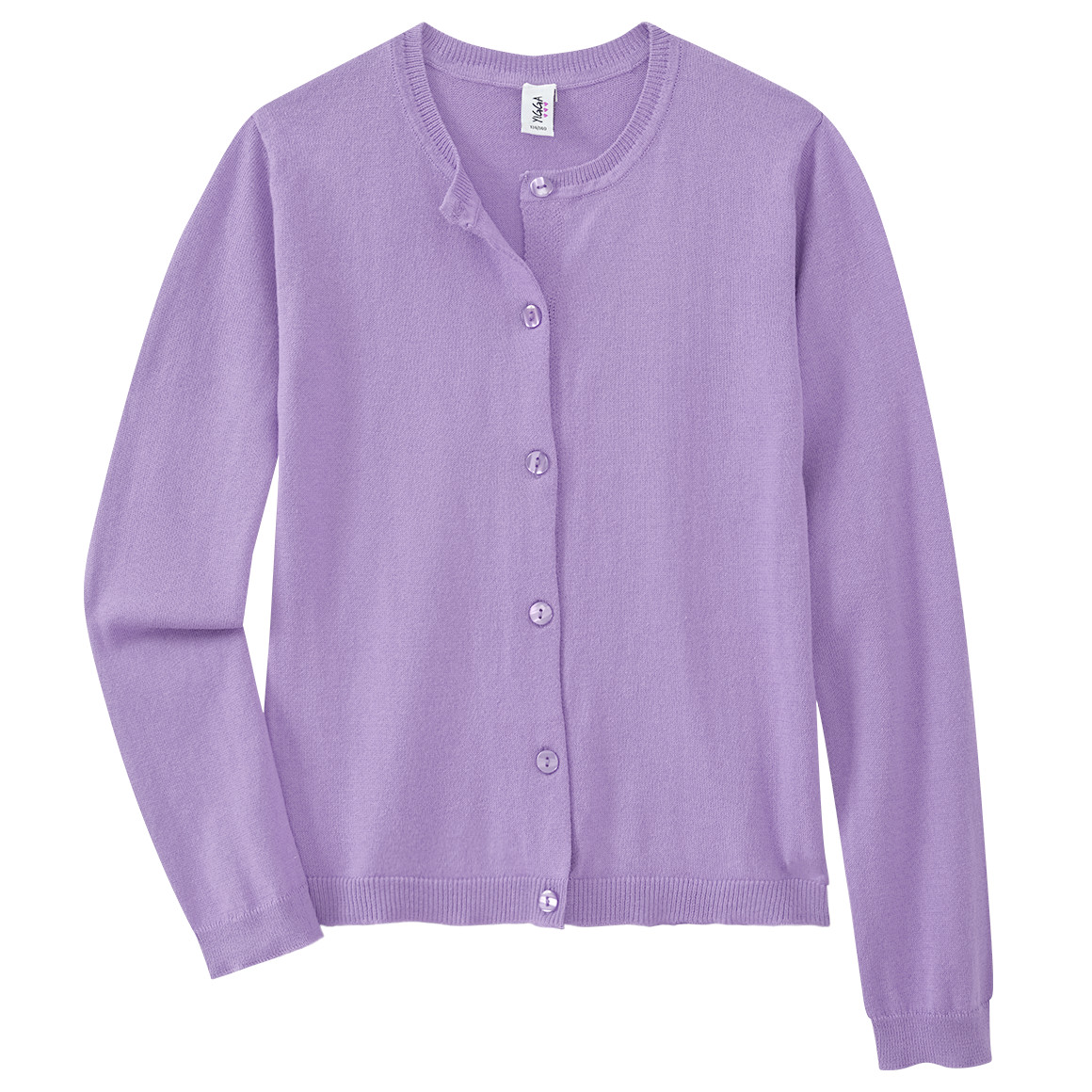 Mädchen Strickjacke unifarben