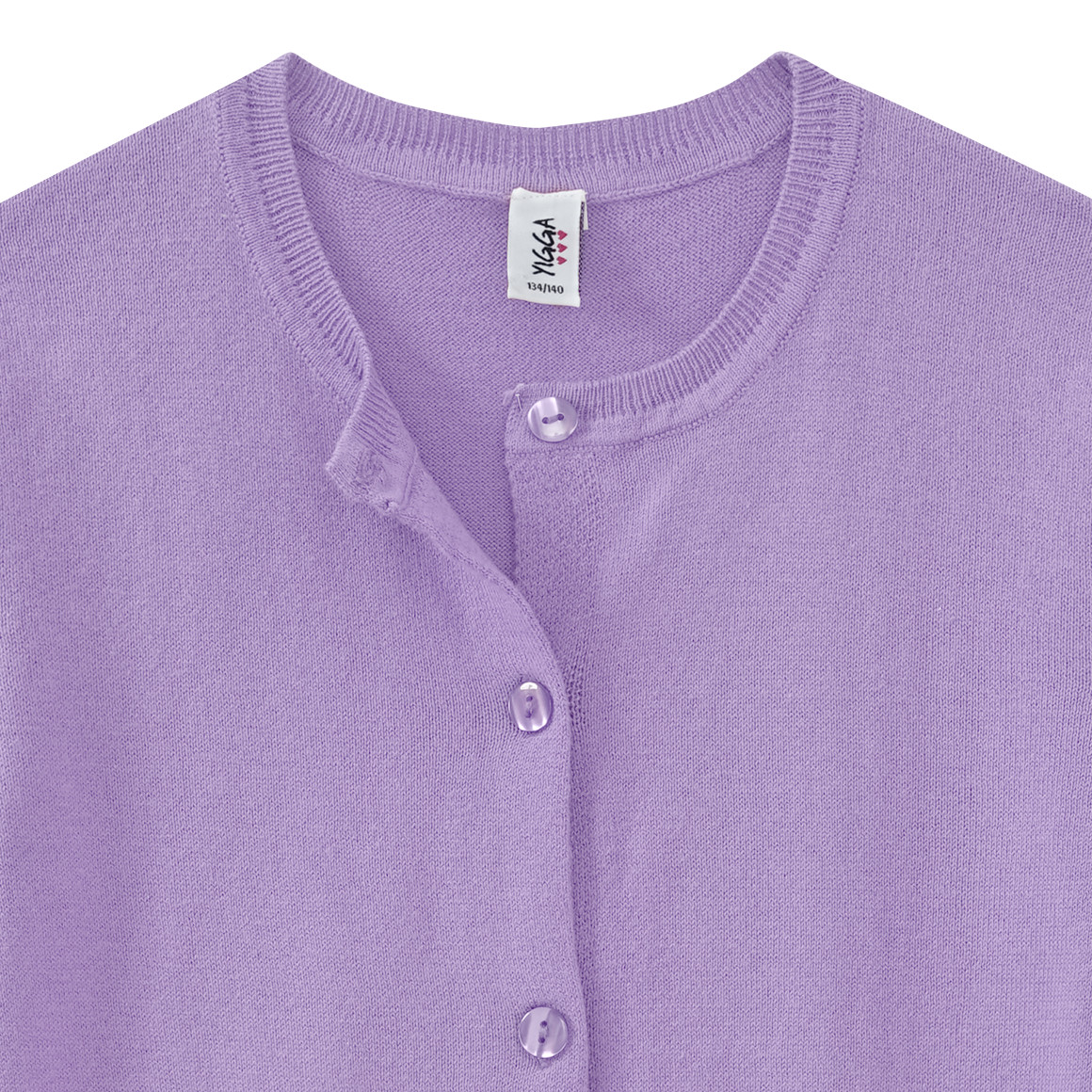 Mädchen Strickjacke unifarben