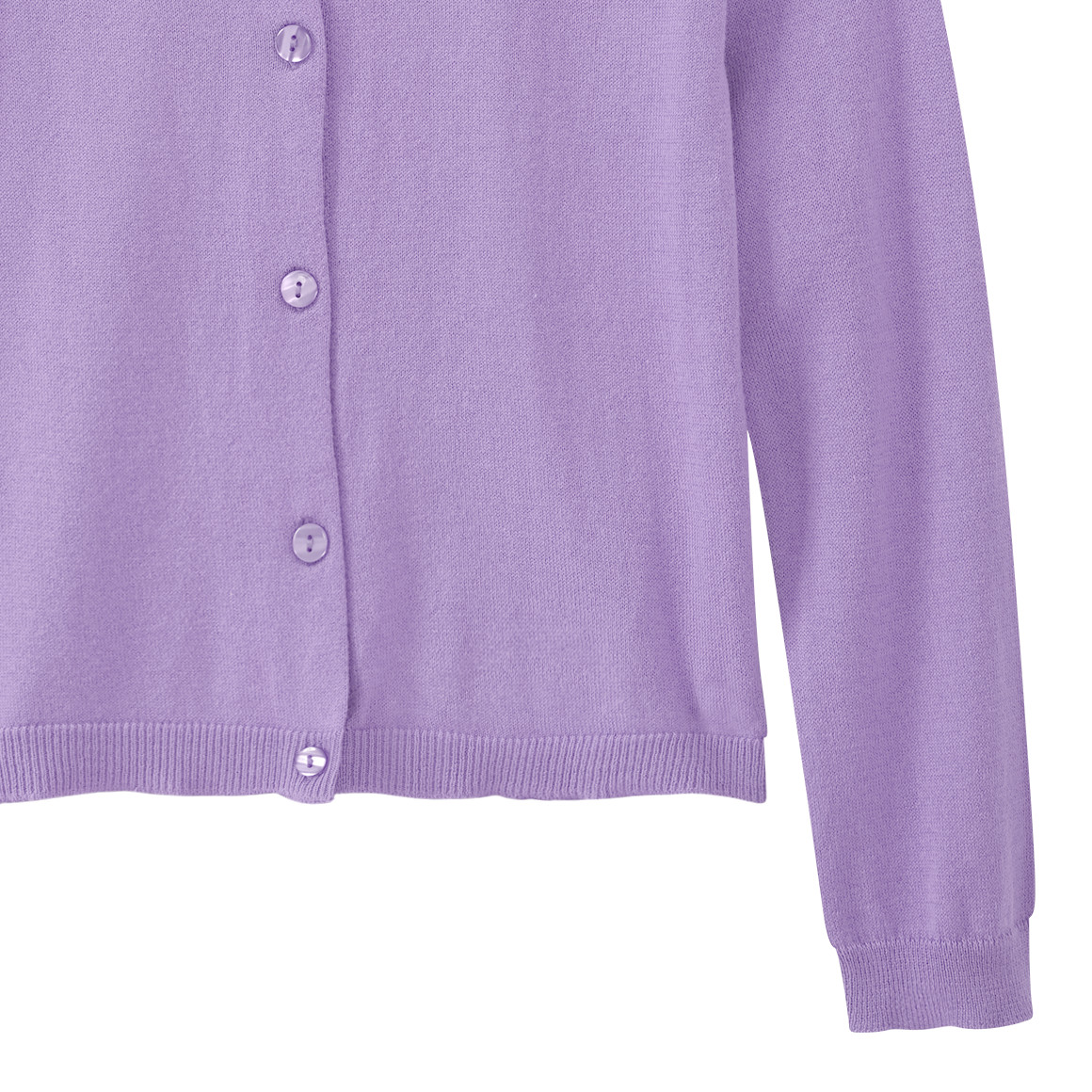 Mädchen Strickjacke unifarben