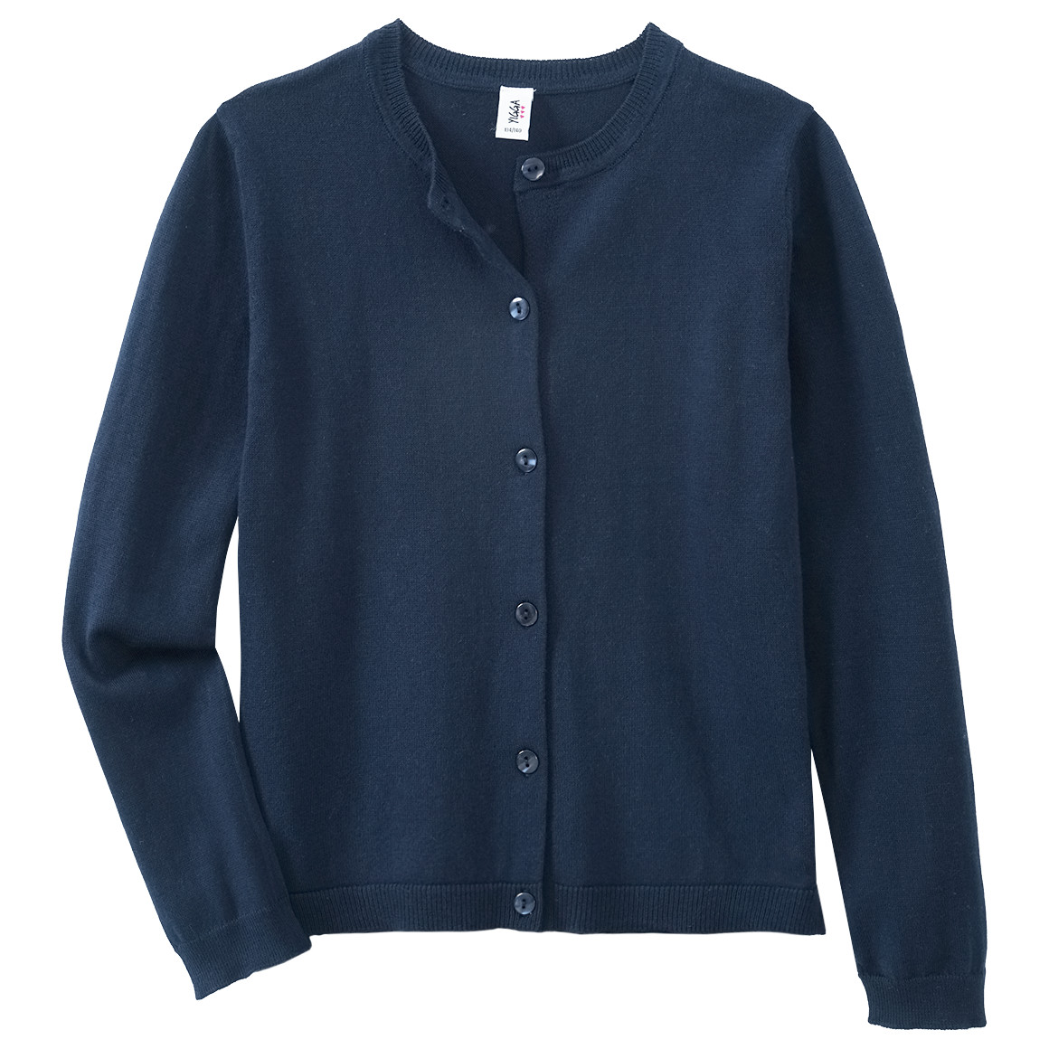 Mädchen Strickjacke unifarben