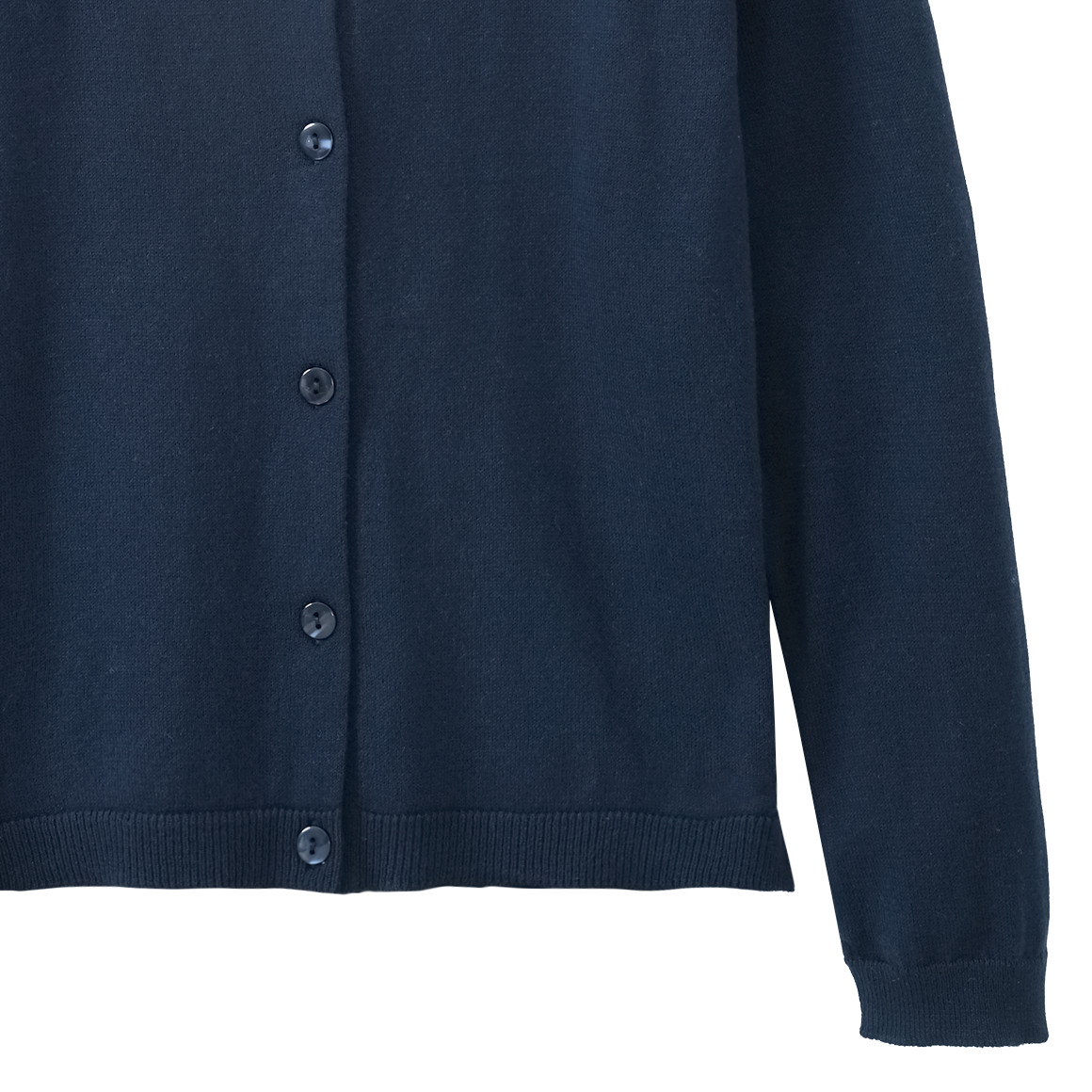 Mädchen Strickjacke unifarben