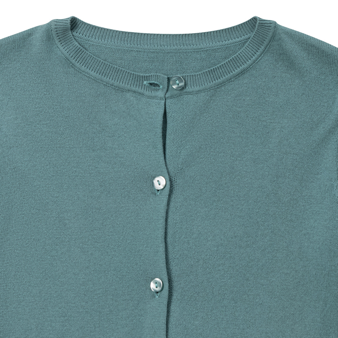 Meisjescardigan effen gekleurd