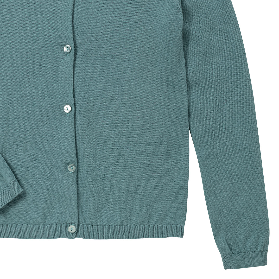 Meisjescardigan effen gekleurd